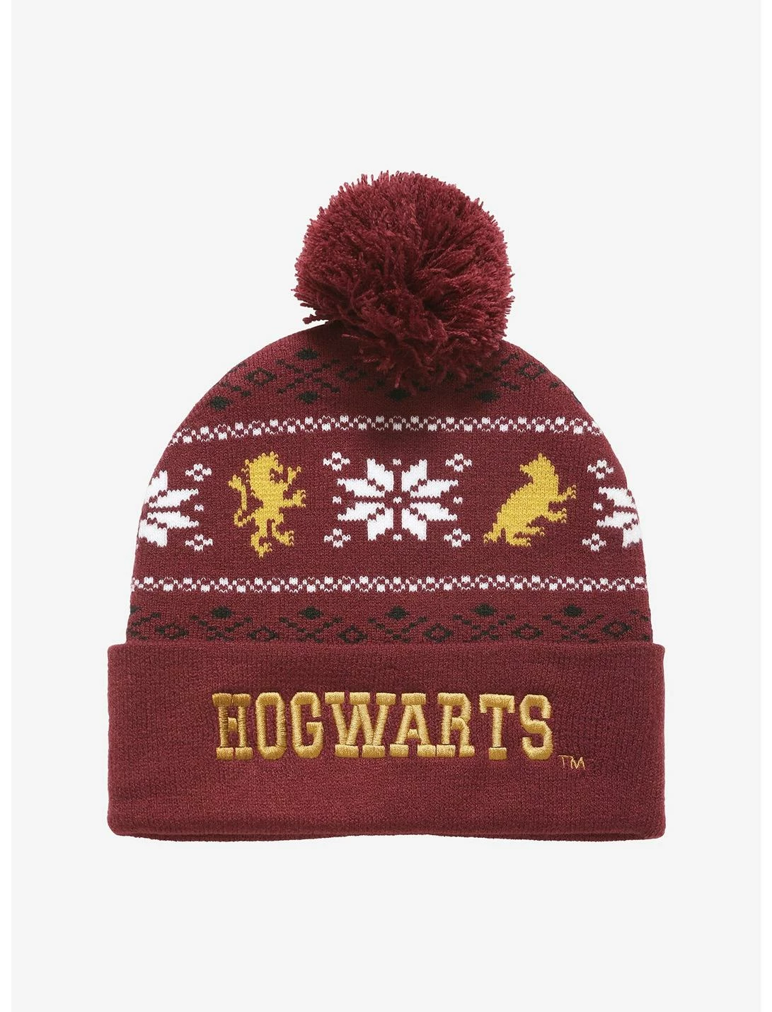 Bioworld Harry Potter Hogwarts Pom Beanie 4 Bioworld Harry Potter Hogwarts Pom Beanie - Image 2