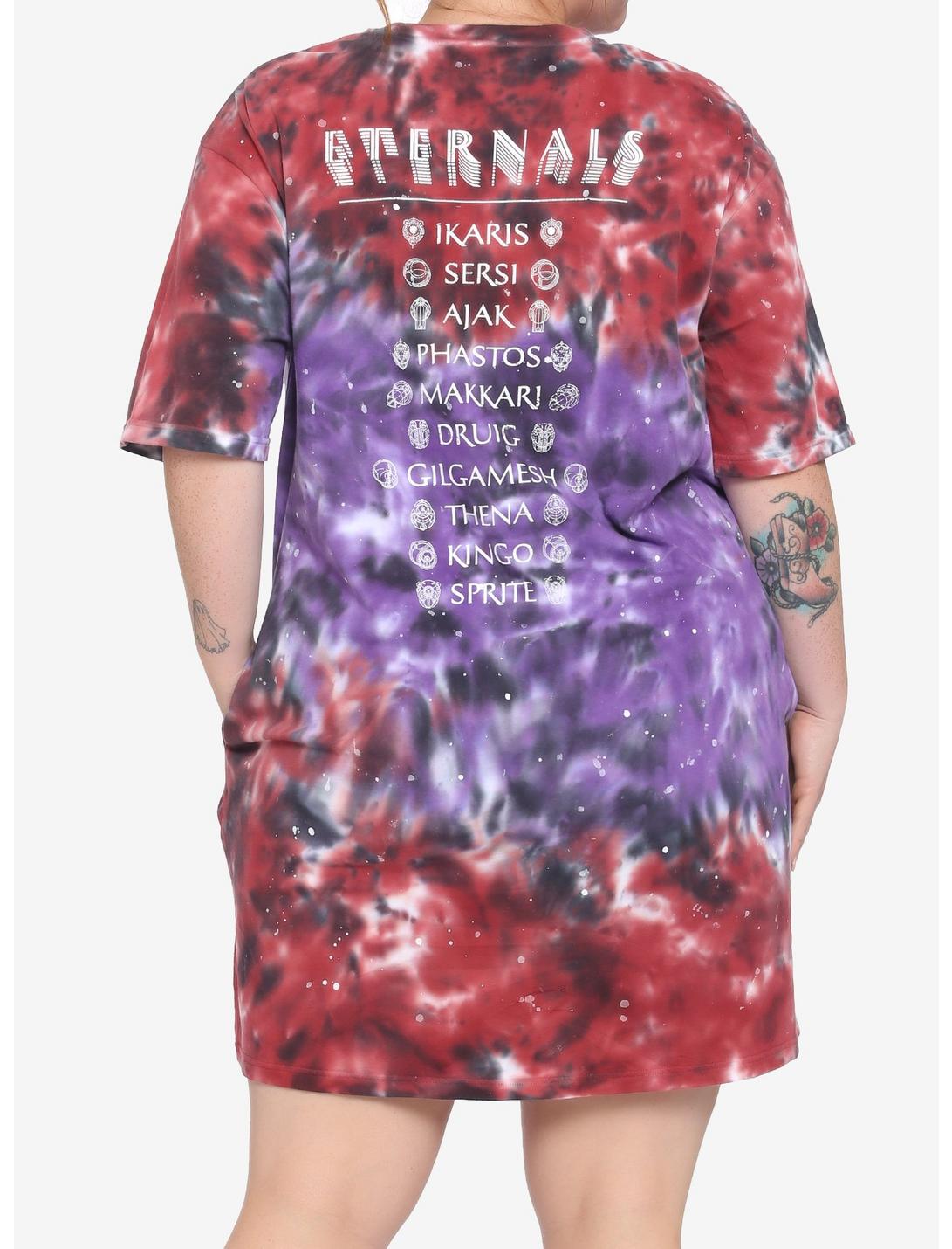 Her Universe Marvel Eternals Cosmic Tie-Dye T-Shirt Dress Plus Size HUNIVERS Her Universe Marvel Eternals Cosmic Tie-Dye T-Shirt Dress Plus Size -transcendentactive shop 14412874 av1