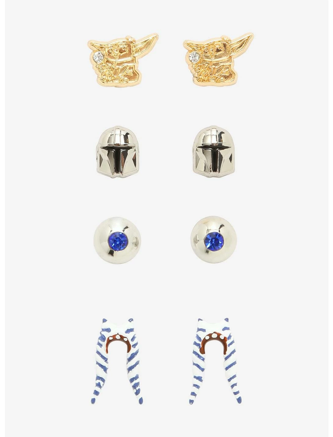 HUNIVERS Star Wars The Mandalorian Earring Set 3 HUNIVERS Star Wars The Mandalorian Earring Set