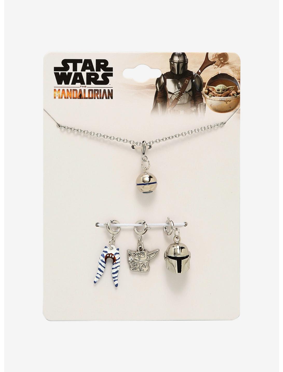 Star Wars The Mandalorian Interchangeable Charm Necklace HUNIVERS Star Wars The Mandalorian Interchangeable Charm Necklace -transcendentactive shop 15266698 av2