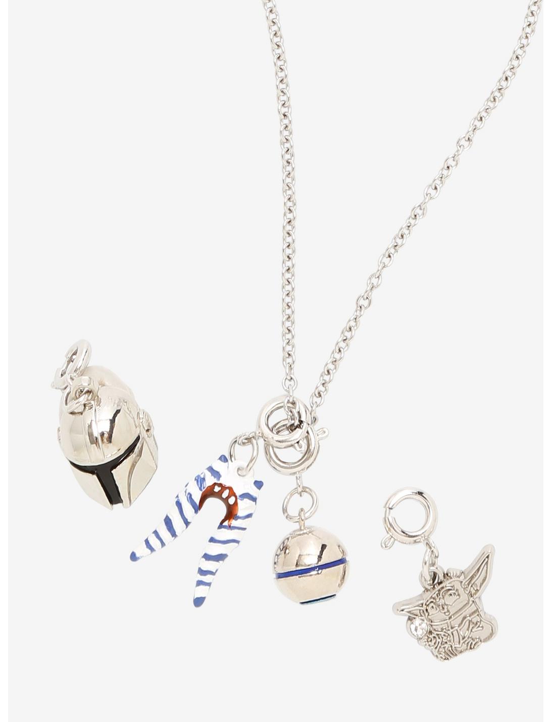 Star Wars The Mandalorian Interchangeable Charm Necklace HUNIVERS Star Wars The Mandalorian Interchangeable Charm Necklace -transcendentactive shop 15266698 hi