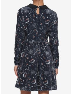 HUNIVERS Disney Hocus Pocus Symbols Collar Dress -transcendentactive shop 15436004 av2