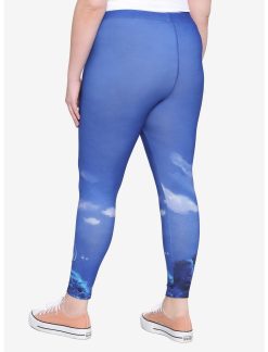 HUNIVERS Her Universe Studio Ghibli My Neighbor Totoro Night Sky Leggings Plus Size -transcendentactive shop 15908148 av1