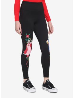 HUNIVERS Disney Beauty & The Beast Rose Leggings -transcendentactive shop 15940494 av3
