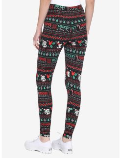 HUNIVERS Her Universe Disney Holiday Fair Isle Leggings -transcendentactive shop 16021222 av1