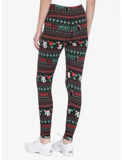 HUNIVERS Her Universe Disney Holiday Fair Isle Leggings -transcendentactive shop 16021222 av1