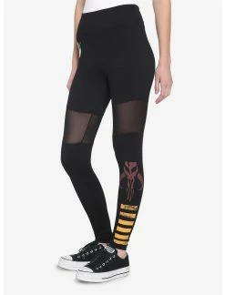 HUNIVERS Her Universe Star Wars Boba Fett Mesh Leggings -transcendentactive shop 16044261 av2