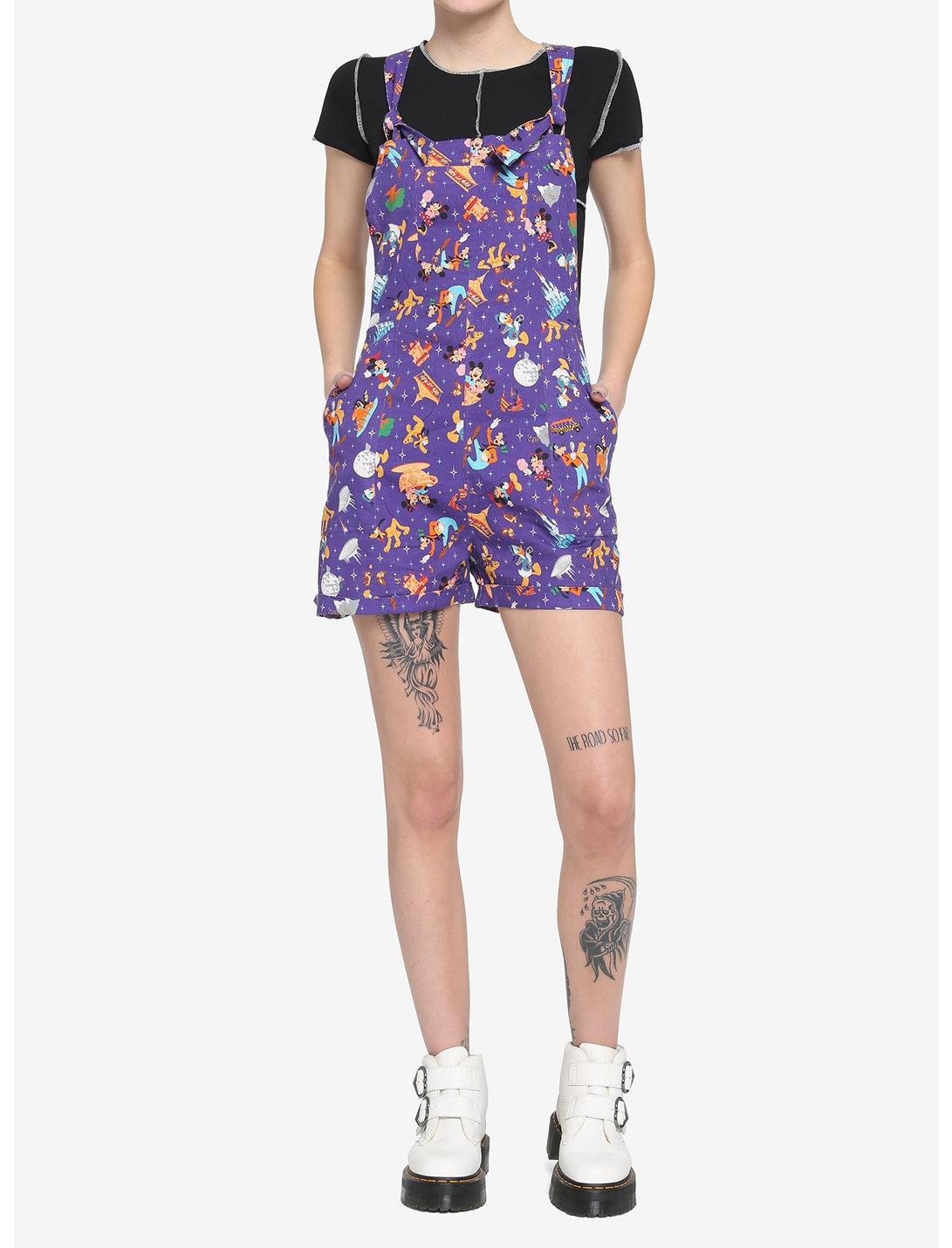 Her Universe Walt Disney World 50th Anniversary Attractions Linen Shortalls HUNIVERS Her Universe Walt Disney World 50th Anniversary Attractions Linen Shortalls -transcendentactive shop 16337687 av1