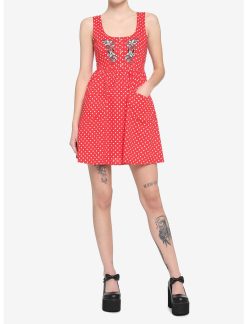 HUNIVERS Her Universe Disney Minnie Mouse Polka Dots Babydoll Dress -transcendentactive shop 16404424 av1