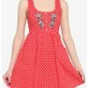 HUNIVERS Her Universe Disney Minnie Mouse Polka Dots Babydoll Dress -transcendentactive shop 16404424 hi
