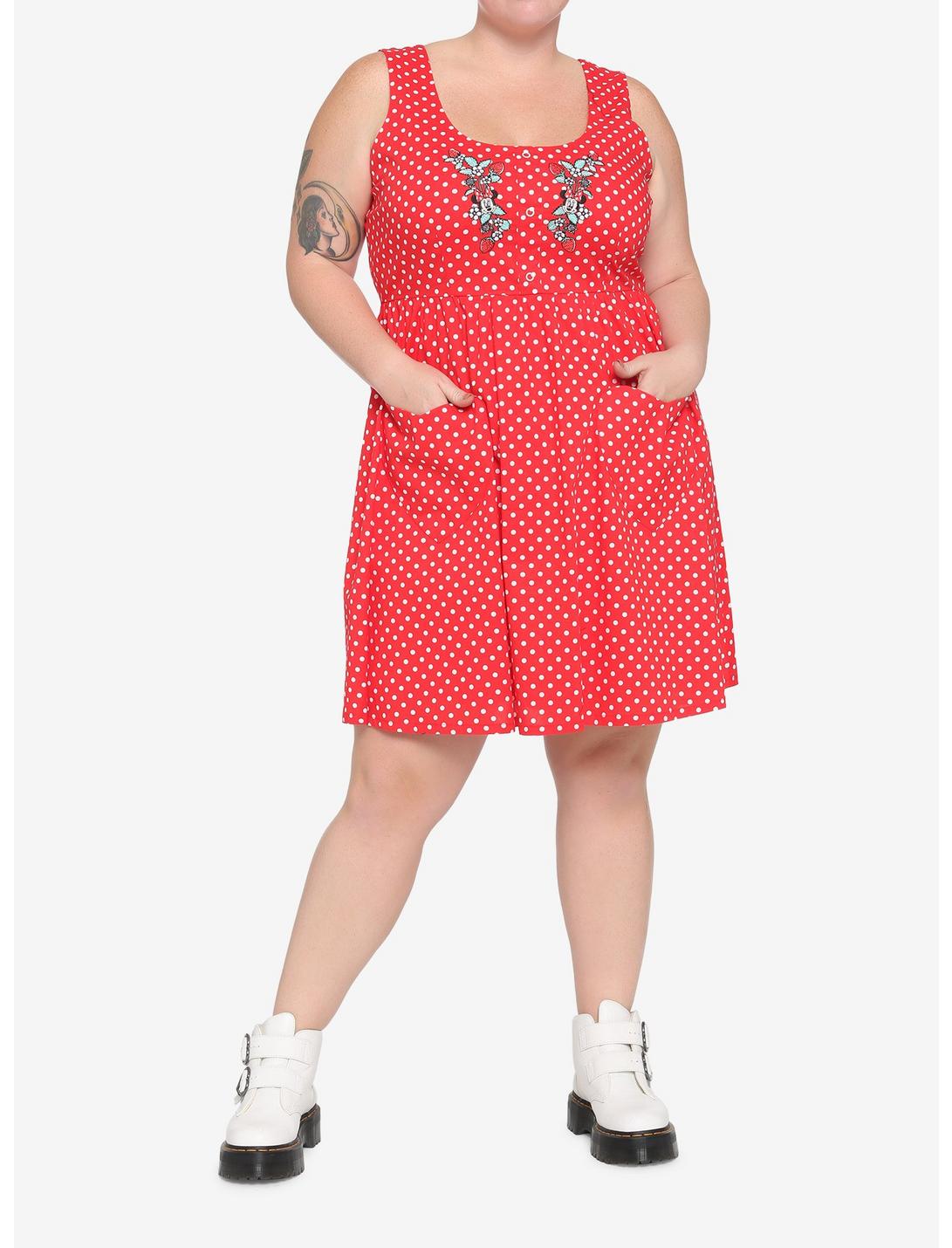 HUNIVERS Her Universe Disney Minnie Mouse Polka Dots Babydoll Dress Plus Size 4 HUNIVERS Her Universe Disney Minnie Mouse Polka Dots Babydoll Dress Plus Size - Image 2