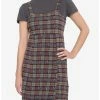 HUNIVERS The Umbrella Academy Plaid Twofer Dress -transcendentactive shop 16587193 hi