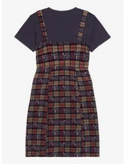 HUNIVERS The Umbrella Academy Plaid Twofer Dress Plus Size -transcendentactive shop 16587201 av1