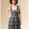 HUNIVERS Outlander Lace-Up Tartan Plaid Dress 1 HUNIVERS Outlander Lace-Up Tartan Plaid Dress -transcendentactive shop 16714674 hi