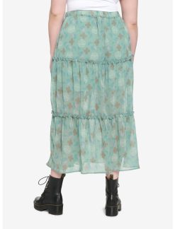HUNIVERS Outlander Tiered Midi Skirt Plus Size 3 HUNIVERS Outlander Tiered Midi Skirt Plus Size -transcendentactive shop 16714697 av1