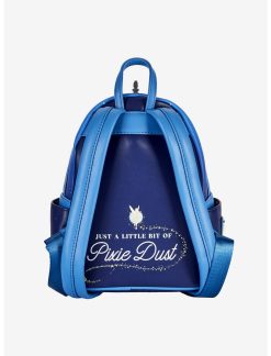 LNGEFLY Loungefly Disney Peter Pan Clock Glow-In-The-Dark Mini Backpack -transcendentactive shop 16775939 av2