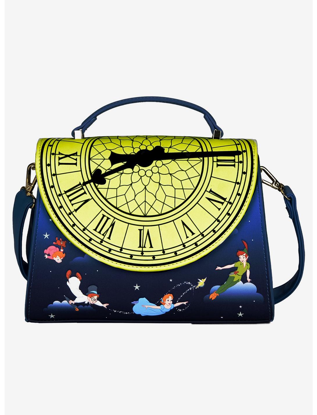 Loungefly Disney Peter Pan Clock Glow-In-The-Dark Crossbody Bag LNGEFLY Loungefly Disney Peter Pan Clock Glow-In-The-Dark Crossbody Bag -transcendentactive shop 16775941 av1