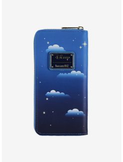 LNGEFLY Loungefly Disney Peter Pan Clock Glow-In-The-Dark Zipper Wallet -transcendentactive shop 16775943 av2