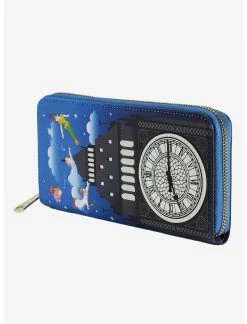 LNGEFLY Loungefly Disney Peter Pan Clock Glow-In-The-Dark Zipper Wallet -transcendentactive shop 16775943 av4