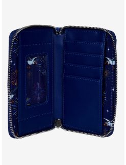 LNGEFLY Loungefly Disney The Little Mermaid Ariel Fireworks Glow-In-The-Dark Zipper Wallet -transcendentactive shop 16775951 av3