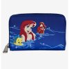 LNGEFLY Loungefly Disney The Little Mermaid Ariel Fireworks Glow-In-The-Dark Zipper Wallet -transcendentactive shop 16775951 hi