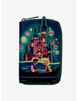 LNGEFLY Loungefly Disney Tangled Rapunzel Castle Glow-In-The-Dark Zipper Wallet -transcendentactive shop 16775955 av1