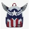 LNGEFLY Loungefly Marvel The Falcon And The Winter Soldier Captain America Mini Backpack -transcendentactive shop 16775959 hi