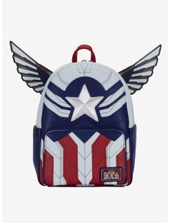 LNGEFLY Loungefly Marvel The Falcon And The Winter Soldier Captain America Mini Backpack
