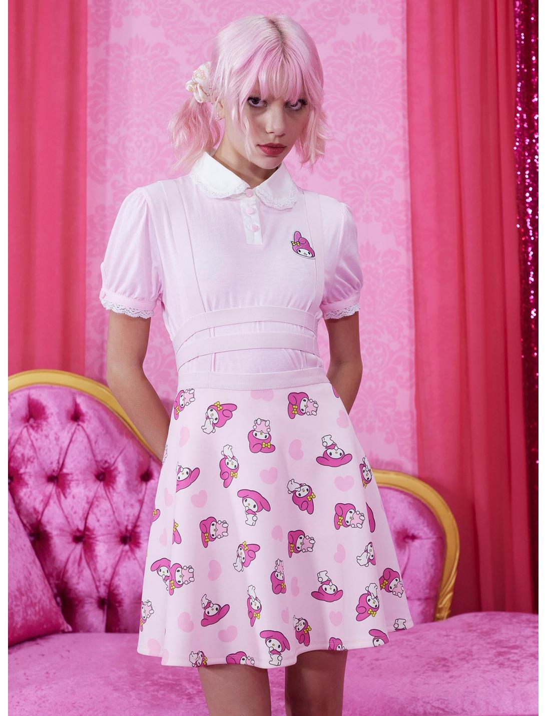 My Melody Strappy Suspender Skirt HUNIVERS My Melody Strappy Suspender Skirt -transcendentactive shop 16784558 hi