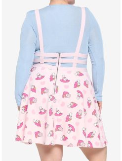 HUNIVERS My Melody Strappy Suspender Skirt Plus Size -transcendentactive shop 16784573 av2