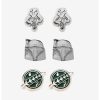 HUNIVERS Star Wars The Book Of Boba Fett Icons Earring Set -transcendentactive shop 16895375 hi