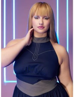 HUNIVERS Her Universe Star Wars Ahsoka Tano Halter Dress Plus Size -transcendentactive shop 16898258 av4