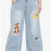 HUNIVERS Disney Winnie The Pooh Characters Straight Leg Jeans Plus Size -transcendentactive shop 16945831 hi