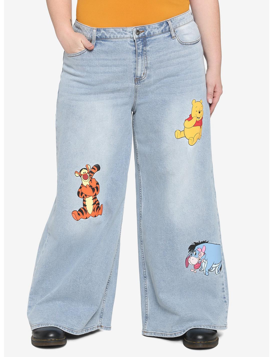 Disney Winnie The Pooh Characters Straight Leg Jeans Plus Size HUNIVERS Disney Winnie The Pooh Characters Straight Leg Jeans Plus Size -transcendentactive shop 16945831 hi