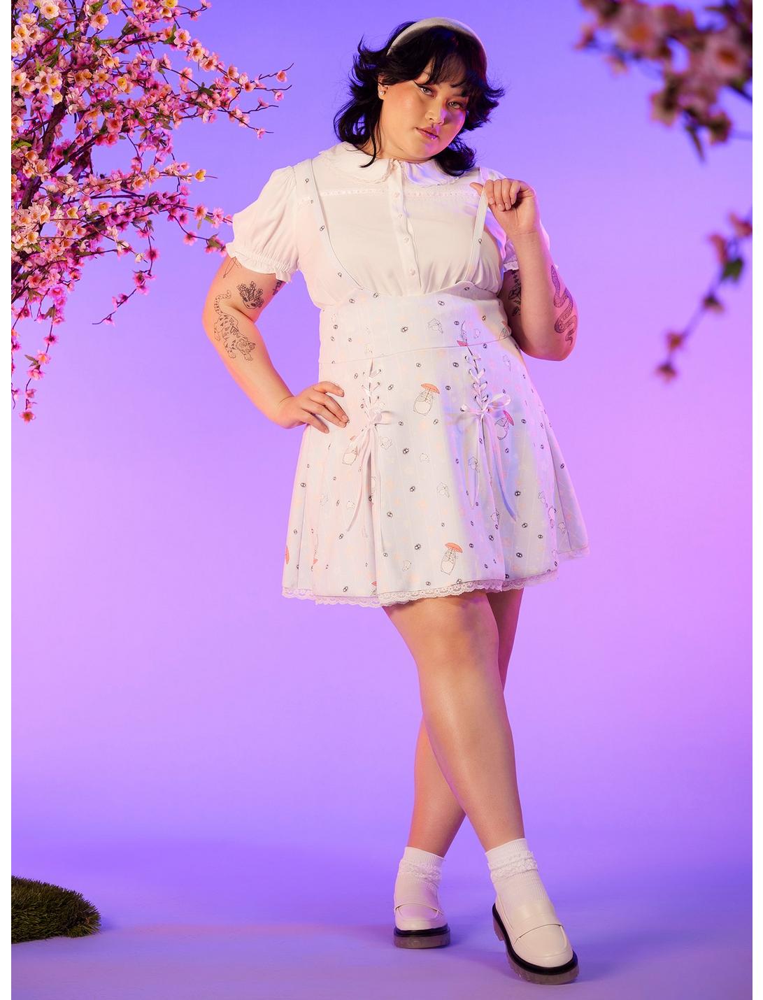 Her Universe Studio Ghibli My Neighbor Totoro Cherry Blossoms Lace-Up Suspender Skirt Plus Size HUNIVERS Her Universe Studio Ghibli My Neighbor Totoro Cherry Blossoms Lace-Up Suspender Skirt Plus Size -transcendentactive shop 16966641 av1