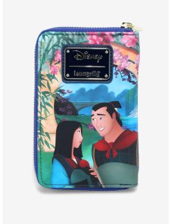 LNGEFLY Loungefly Disney Mulan Castle Zipper Wallet