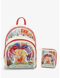 LNGEFLY Loungefly Avatar: The Last Airbender Meditating Aang Mini Backpack -transcendentactive shop 16973817 av4