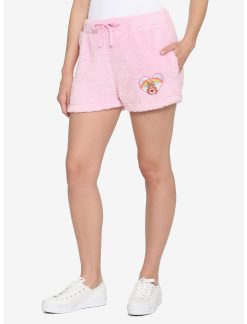 HUNIVERS Care Bears Tenderheart Bear Fuzzy Lounge Shorts