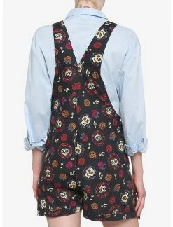 HUNIVERS Disney Pixar Coco Sugar Skull Soft Shortalls -transcendentactive shop 17111905 av2