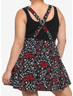 HUNIVERS Her Universe Stranger Things Hellfire Club Suspender Skirt Plus Size -transcendentactive shop 17130565 av2
