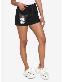HUNIVERS Kuromi Contrast Stitch Mom Shorts