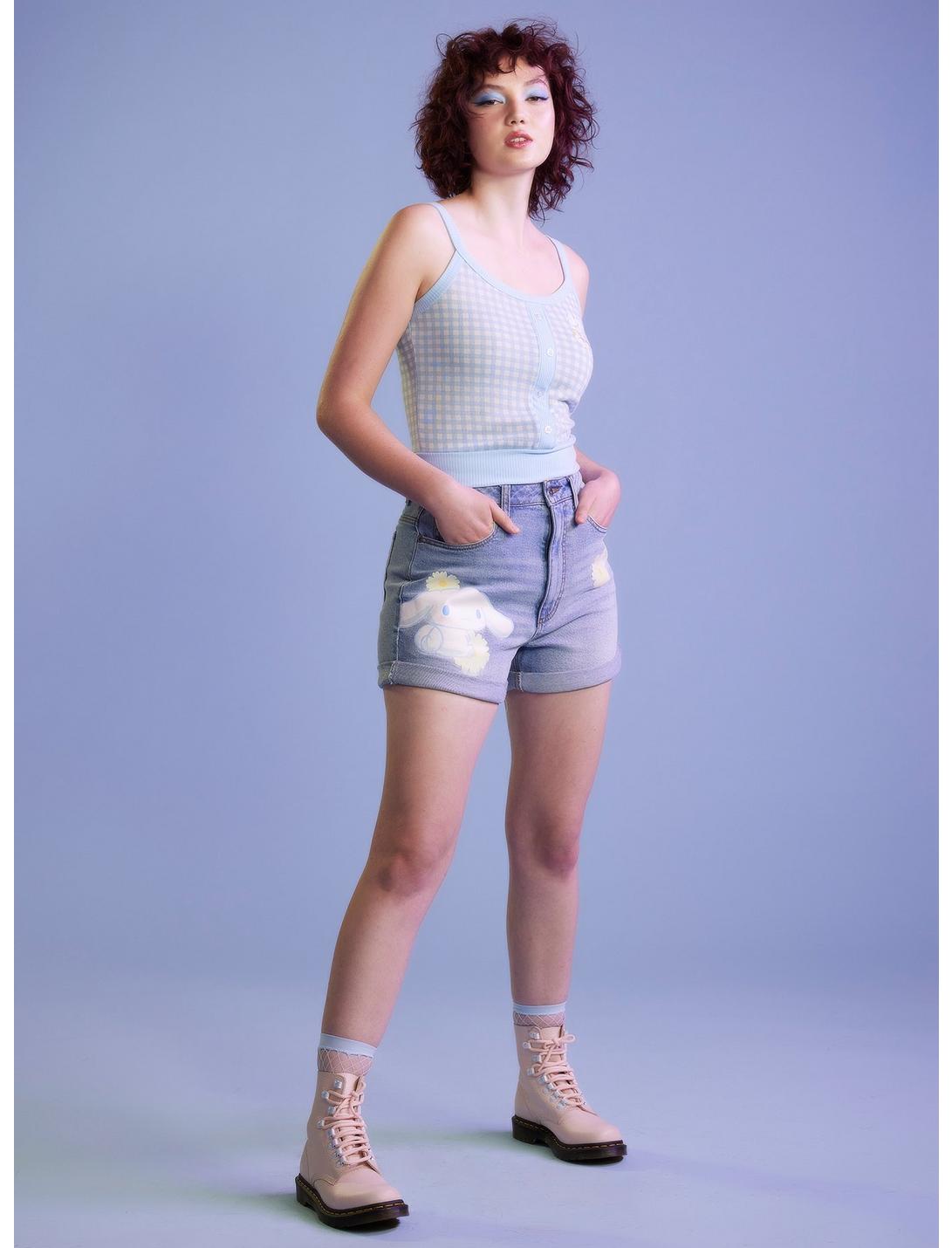 Cinnamoroll Flowers Mom Shorts HUNIVERS Cinnamoroll Flowers Mom Shorts -transcendentactive shop 17230135 av1