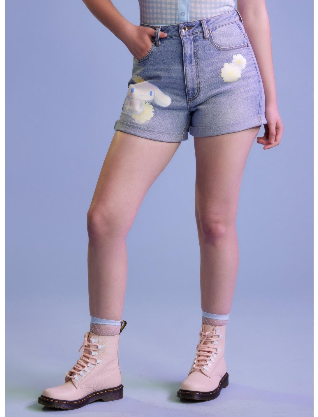 Cinnamoroll Flowers Mom Shorts HUNIVERS Cinnamoroll Flowers Mom Shorts -transcendentactive shop 17230135 hi
