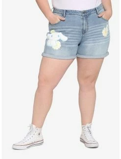 HUNIVERS Cinnamoroll Flowers Mom Shorts Plus Size