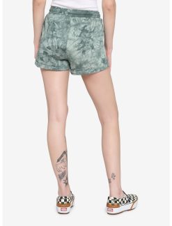 HUNIVERS Her Universe Disney Tinker Bell Green Tie-Dye Soft Shorts -transcendentactive shop 17302198 av1