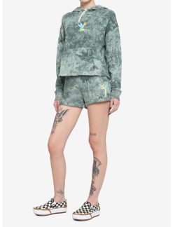 HUNIVERS Her Universe Disney Tinker Bell Green Tie-Dye Soft Shorts -transcendentactive shop 17302198 av2