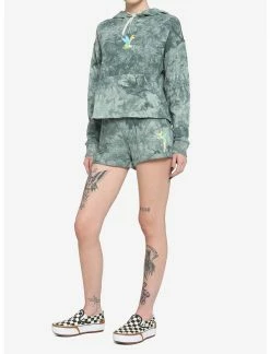 HUNIVERS Her Universe Disney Tinker Bell Green Tie-Dye Soft Shorts -transcendentactive shop 17302198 av2
