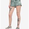 HUNIVERS Her Universe Disney Tinker Bell Green Tie-Dye Soft Shorts -transcendentactive shop 17302198 hi