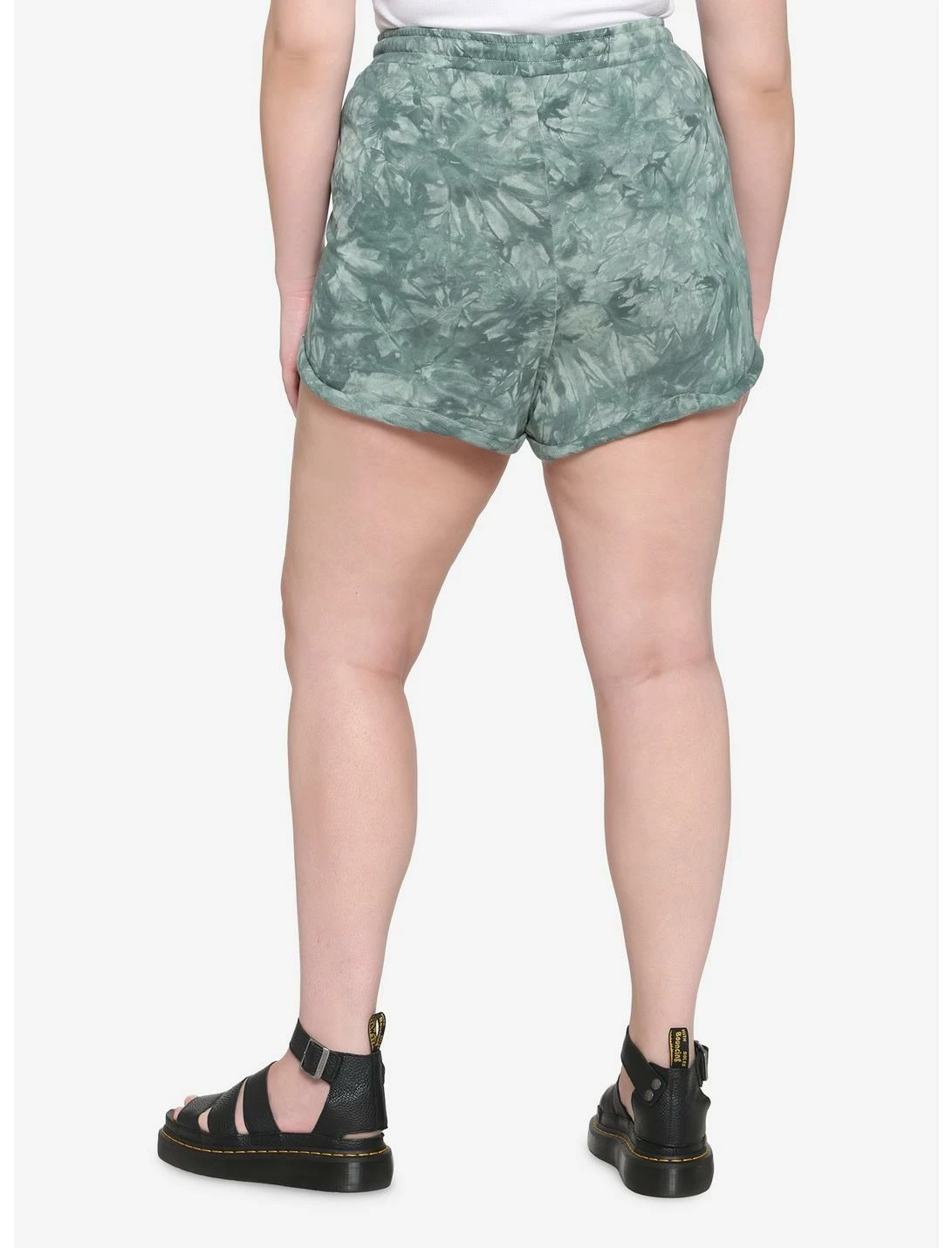 HUNIVERS Her Universe Disney Tinker Bell Green Tie-Dye Soft Shorts Plus Size 4 HUNIVERS Her Universe Disney Tinker Bell Green Tie-Dye Soft Shorts Plus Size - Image 2