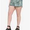 HUNIVERS Her Universe Disney Tinker Bell Green Tie-Dye Soft Shorts Plus Size -transcendentactive shop 17302206 hi
